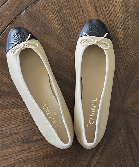 chanel ballet flats with pearls|real real Chanel flats.